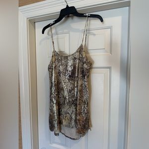 Haute Hippie - Tank. Gold, Cream and Brown
